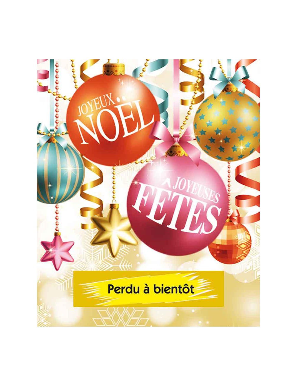 Affiches A3 (30x42 cm) Joyeux Noël Joyeuses fêtes