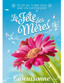 Affiches A3 (30x42 cm) Bonne Fête Maman fleur rose