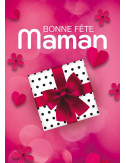 Affiches A2 (42x59,4 cm) Bonne Fête Maman rose