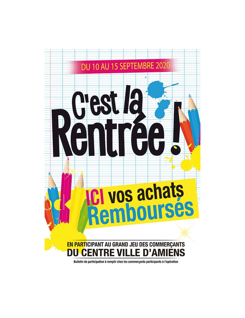 Affiches A2 (42x59,4 cm) Rentrée 2020