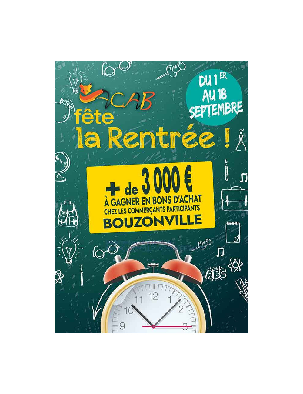 Affiches A2 (42x59,4 cm) Fête de la Rentrée Réveil