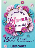 Guirlandes intérieures spécifiques Bonne Fête Maman fleur rose