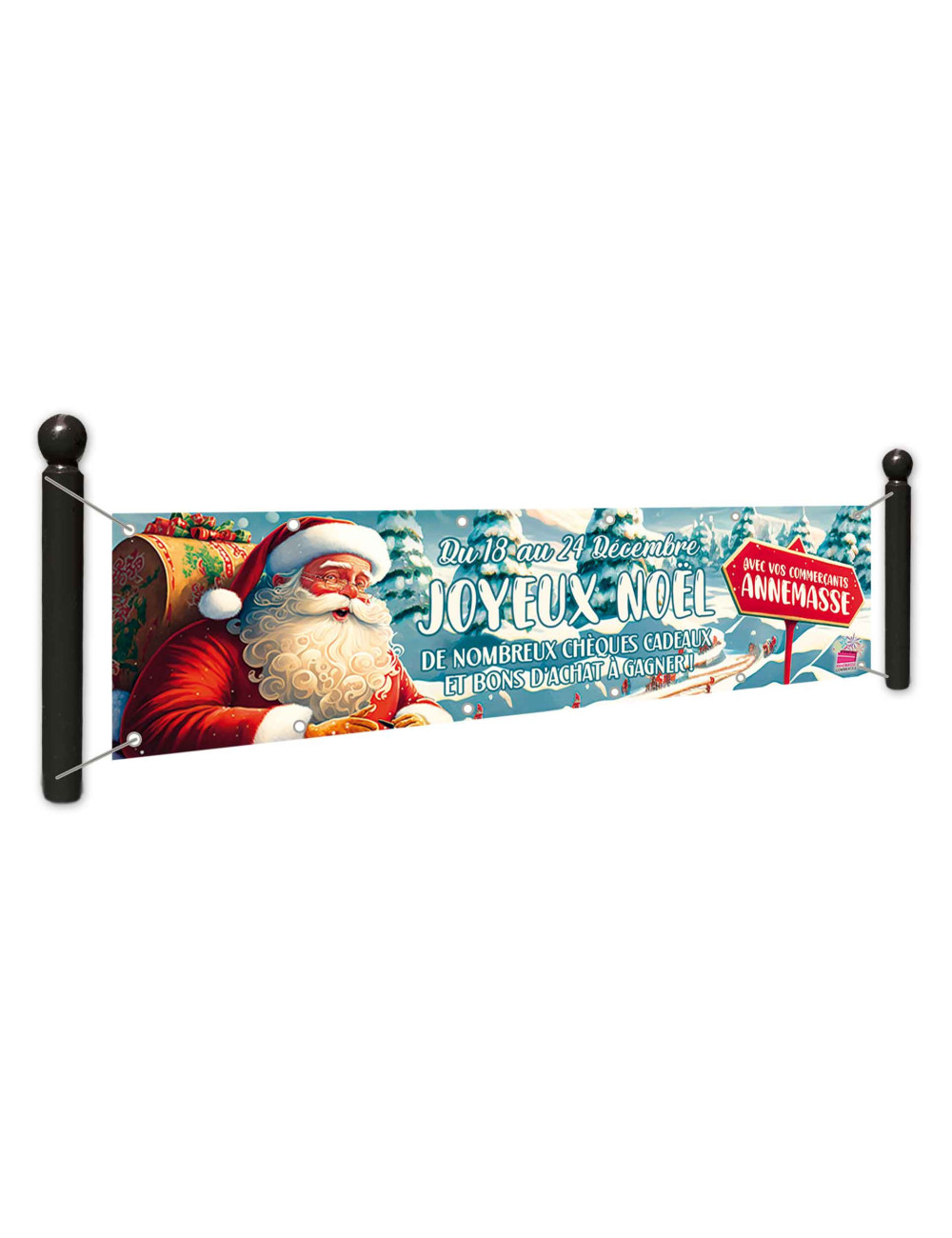 Banderole 500x100 Joyeux Noël Pôle Nord