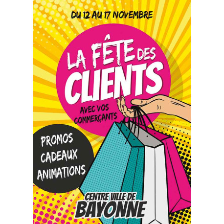 Affiches A2 (42x59,4 cm) Fête des clients Pop