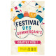 Cartes à gratter personnalisées "Label" Festival des commerçants