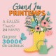 Tickets de tombola 10x10 Printemps