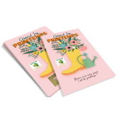 Cartes à gratter personnalisées "Label" Printemps